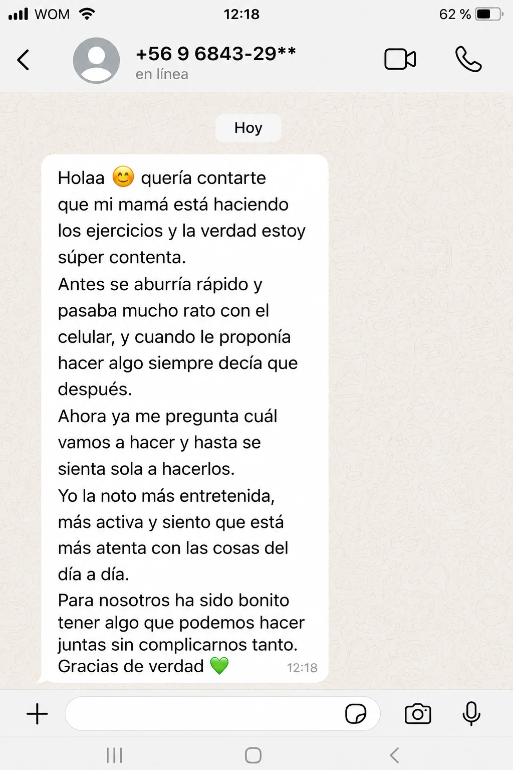 Testimonio real de cliente 3 sobre el Kit de 500 Ejercicios Cognitivos