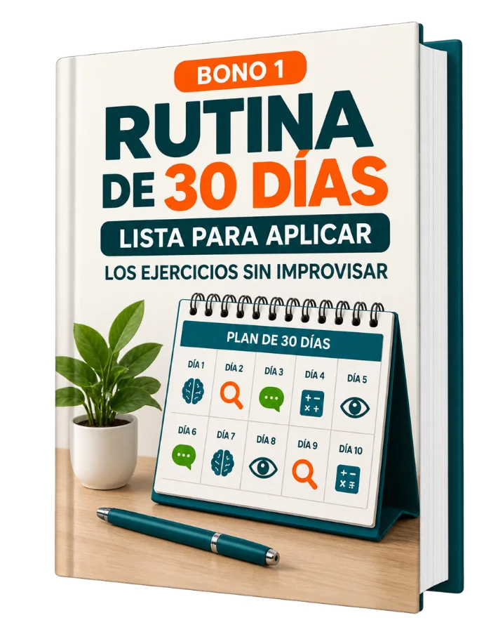 Mockup del bono 1: rutina de 30 días lista para aplicar