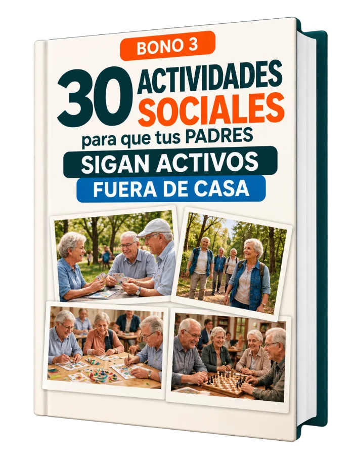 Mockup del bono 3: 30 actividades sociales para adultos mayores